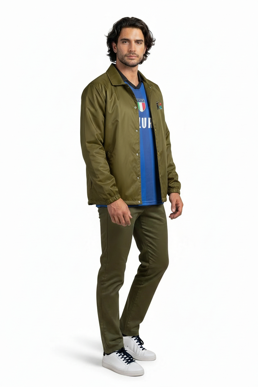 FCK Bobby Hooligan Jacket Green Bobby coach jacket