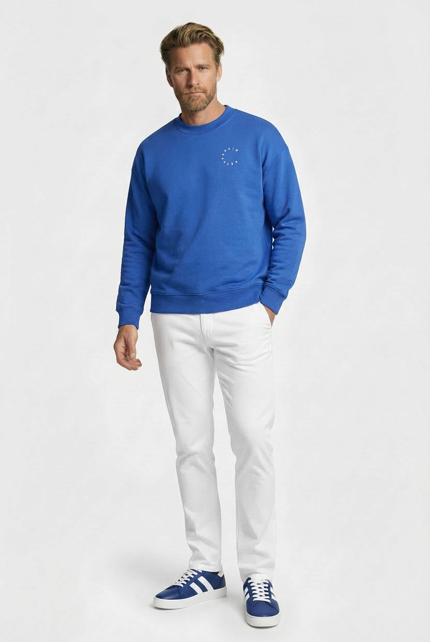 FCK Catenaccio oversized Sweater Blue