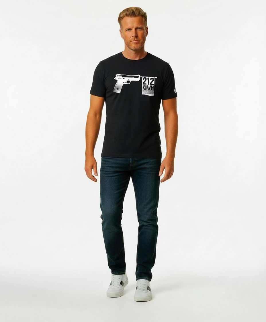 FCK Fastest shot ever Tshirt Black T-shirt FCK « Le tir le plus rapide de tous les temps » - Noir