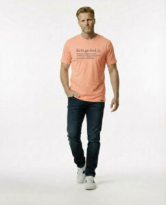 FCK Kein Geloel Tshirt Peach