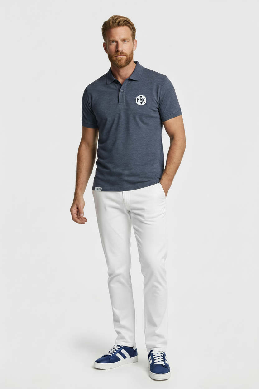 FCK Polo Heather Blue FCK Polo Heather Blue