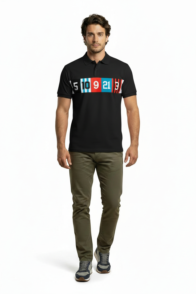 FCK Polo Rugnummer Black