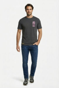 FCK Ticket Lila T-Shirt Anthrazit