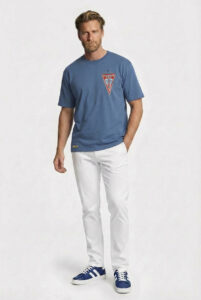 FCK-Wimpel-T-Shirt Blau