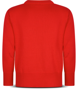 Nummer 9 trui - Rood achterzijde