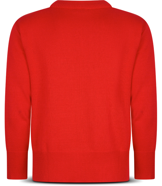 Nummer 9 trui - Rood achterzijde