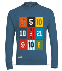 Het rugnummer sweater