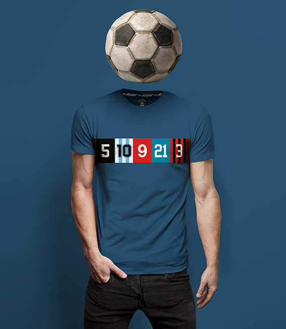 Die Rückennummer des T-Shirts